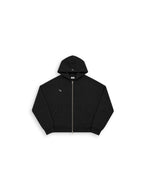 Dual Zip Hoodie - Midnight Black