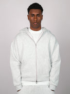 Dual Zip Hoodie - Frost Grey